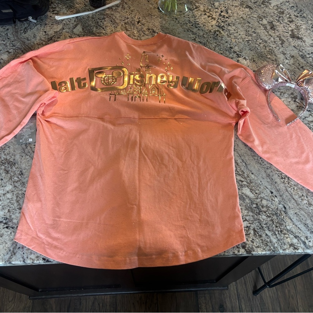 Disney Coral Spirit Jersey with bonus set of mouse ears (as pictured)